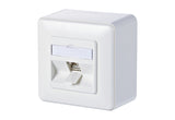METZ CONNECT Anschlussdose Cat6A AP IDC 130B11D10027-E 1xRJ45 ver-ws Kanaleinb