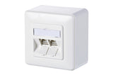 METZ CONNECT Anschlussdose Cat6A AP IDC 130B11D20027-E 2xRJ45 ver-ws Kanaleinb