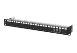 METZ CONNECT Patchpanel 24Ports 1HE 130B11P0-BK-E 24Ports Cat6A Schirm