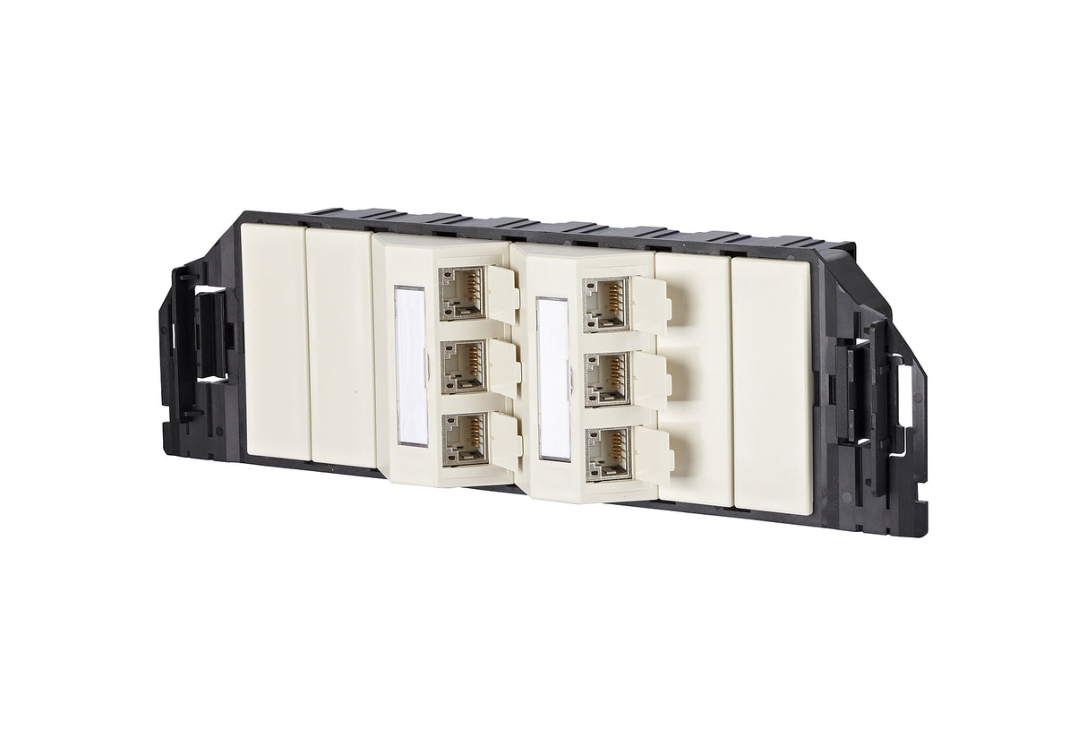 METZ CONNECT Anschlussdose Cat6A 6xRJ45 130B11S60301-E pws Bodentank/UFmont IDC