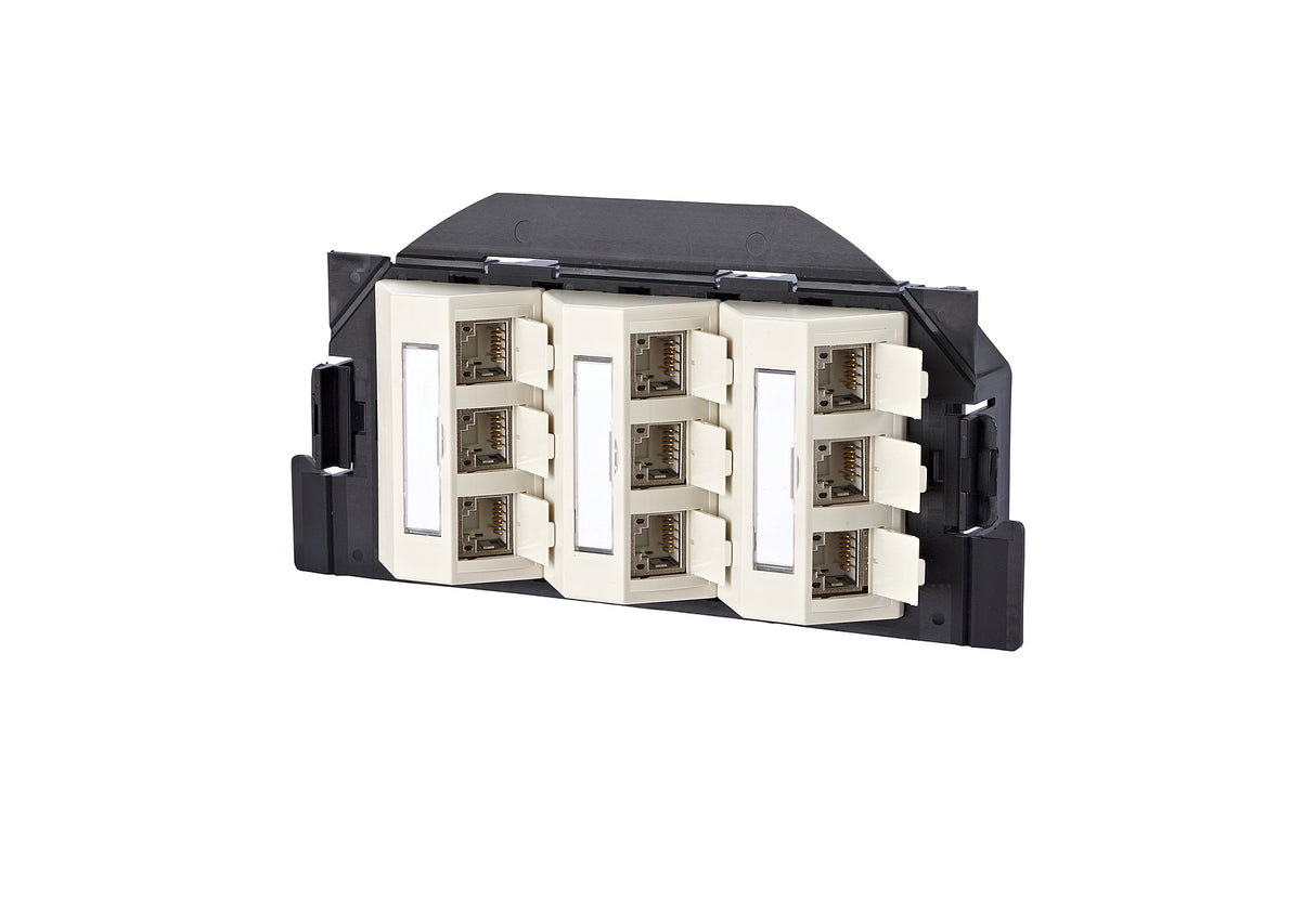 METZ CONNECT Anschlussdose Cat6A 9xRJ45 130B11S90201-E pws Bodentank/UFmont IDC