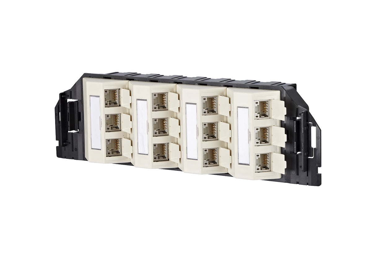 METZ CONNECT Anschlussdose Cat6A 12xRJ45 130B11SA0301-E pws Bodentank/UFmont IDC