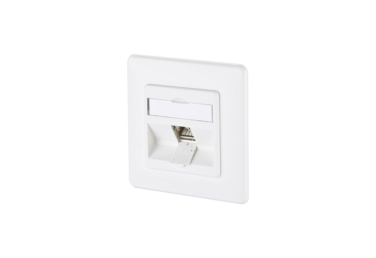 METZ CONNECT Anschlussdose Cat6A 1xRJ45 130B12D11027-E ver-ws Kanaleinb schräg