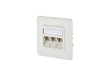 METZ CONNECT Anschlussdose Cat6A AP rws 130B12D31002-E 3xRJ45 Kanaleinb schräg