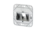 METZ CONNECT Modulaufnahme 1f Kanaleinb 130B20D11200KE schräg m.Staubschutz