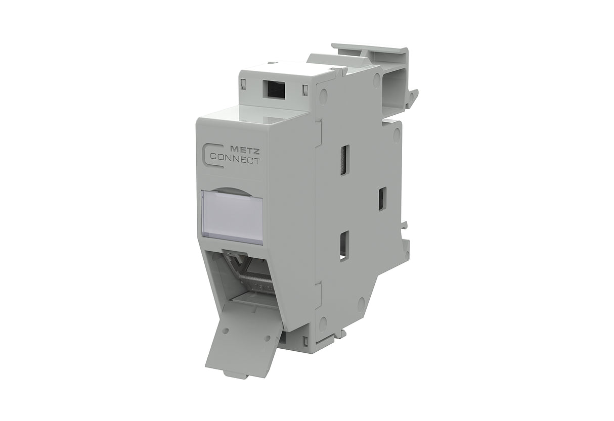 METZ CONNECT REG-Anschlussdose Cat6A lgr 130B228003-E 1xRJ45 schräg IDC