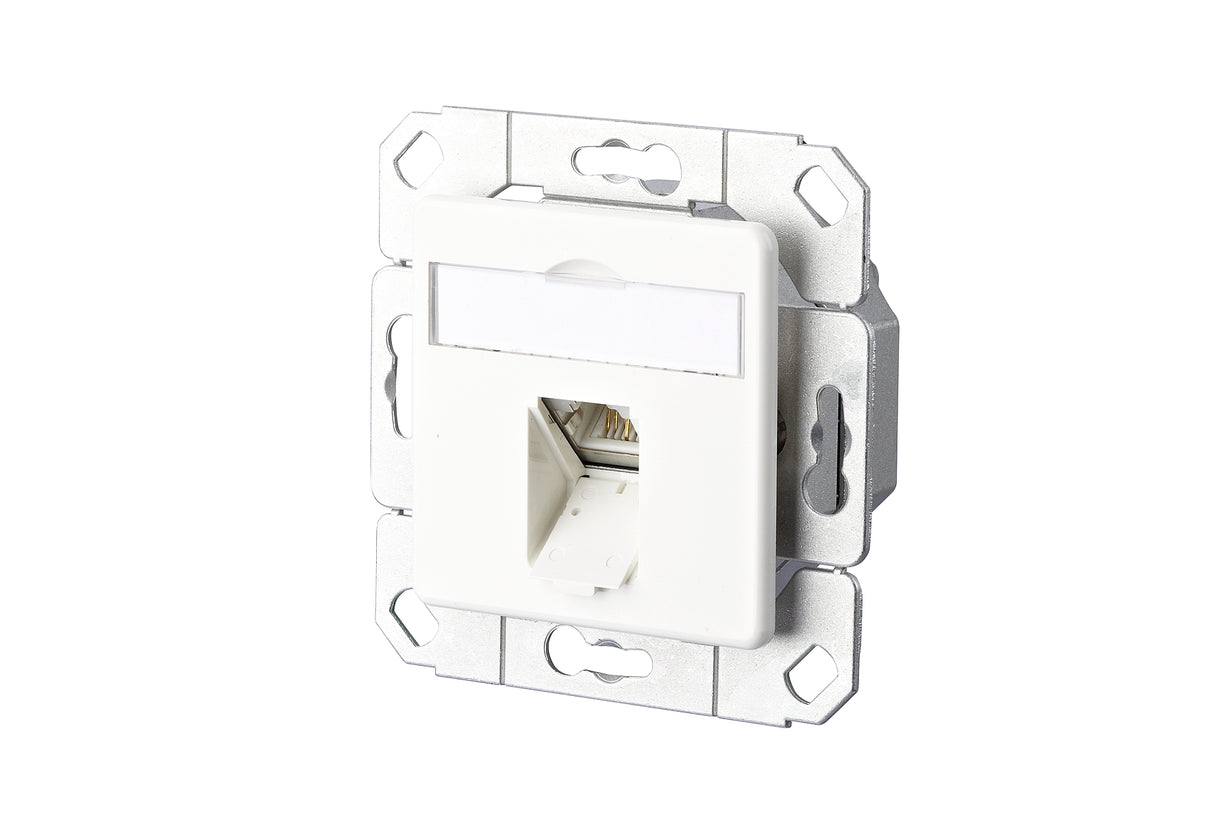 METZ CONNECT Anschlussdose Cat6A 1xRJ45 130C371102-I rws Kanaleinb schräg LSA