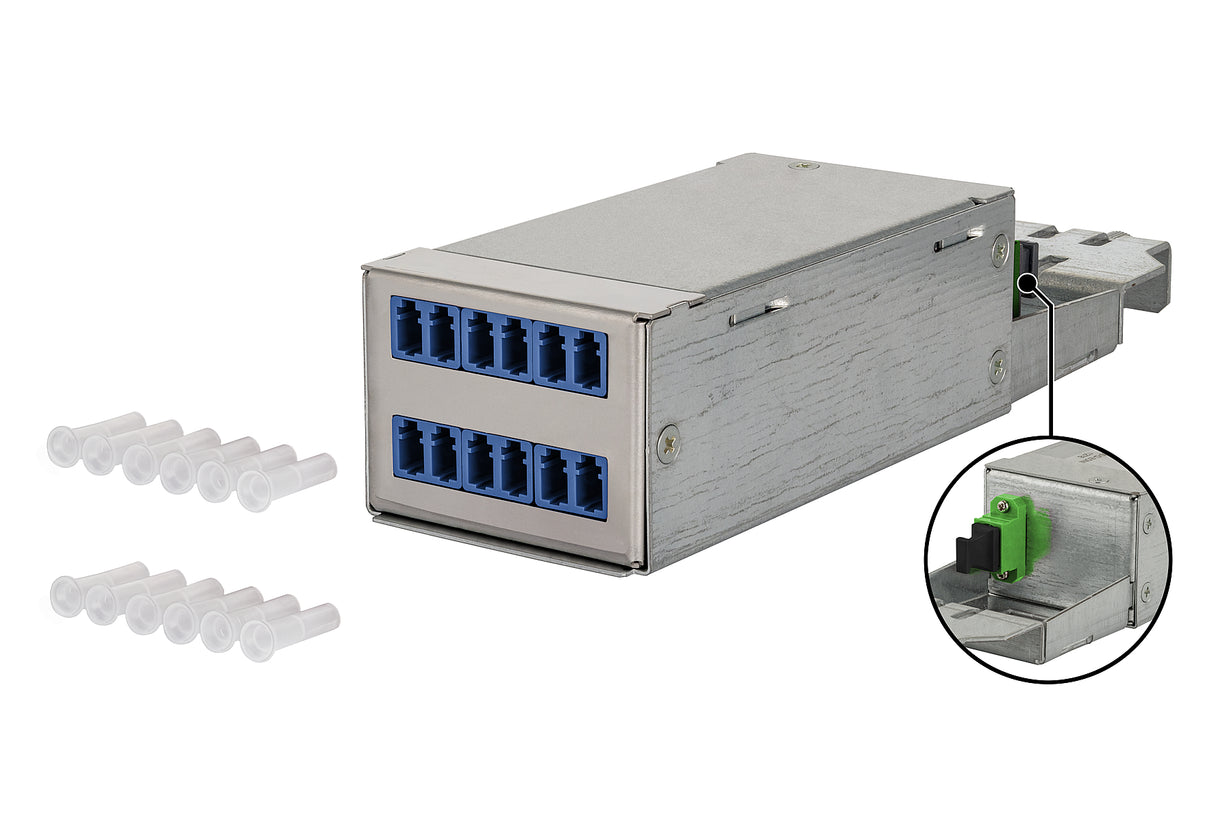 METZ CONNECT LWL-Moduleinsatz 6f LC-D MM 130D219JM0000B m.Kuppl/Adapt gr