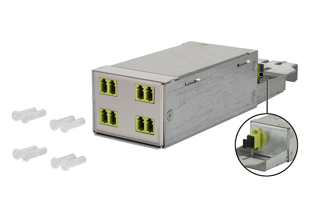 METZ CONNECT LWL-Moduleinsatz 4f LC-D MM 130D228JM0000B m.Kuppl/Adapt gr