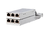 METZ CONNECT Patchpanel modular 6f/v alu 130D2CM1-E 10 GigabitEth RJ45