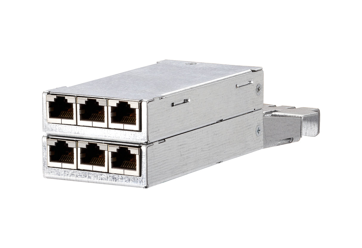 METZ CONNECT Patchpanel modular 6f/v alu 130D2CM6-E 10 GigabitEth RJ45