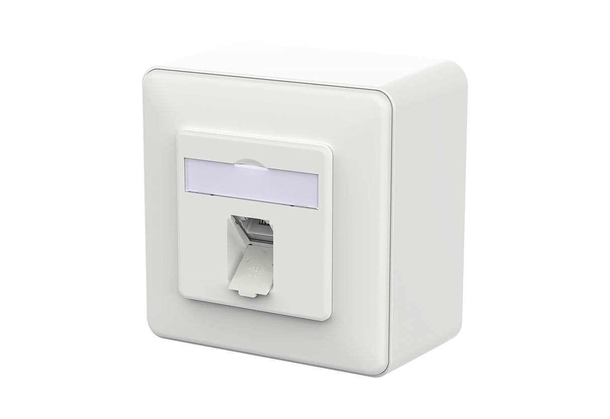 METZ CONNECT Anschlussdose Cat6A AP IDC 130D370027-I 1xRJ45 ver-ws schräg