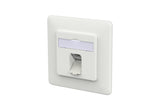METZ CONNECT Anschlussdose Cat6A 1xRJ45 130D371027-I ver-ws Kanaleinb schräg