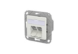 METZ CONNECT Anschlussdose Cat6A 2xRJ45 130D381127-I ver-ws Kanaleinb schräg