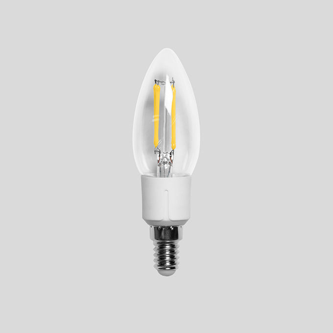 BEGA LED-Kerzenlampe FM E14 B35 5W 2700K 13553 ws 470lm E kl dim AC 35x120mm