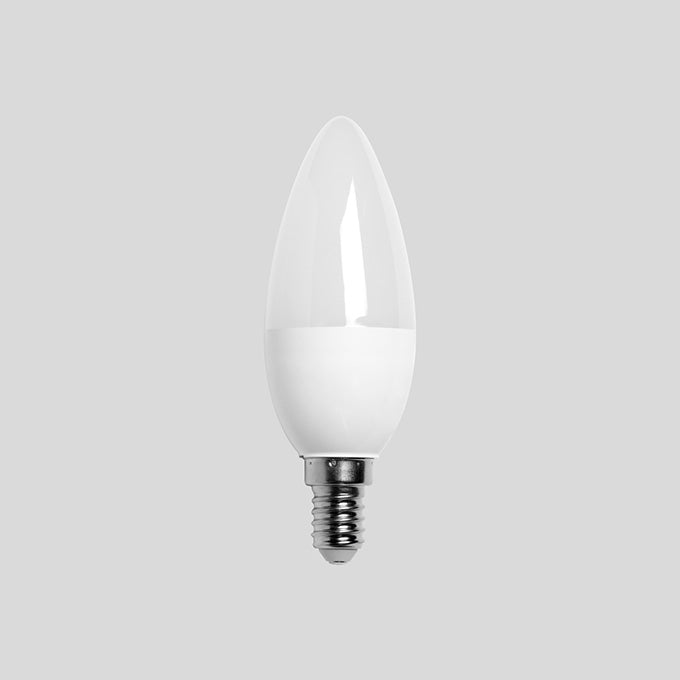 BEGA LED-Kerzenlampe E14 B38 5,3W 2700K 13558 ws 470lm F mattiert AC 38x110mm