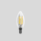 BEGA LED-Kerzenlampe FM E14 C35 4W 3000K 13593 ws 470lm E kl 360° AC 35x98mm