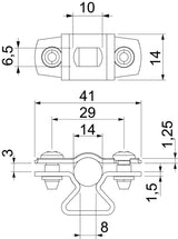 BETTERMANN Abstandsschelle 1f 14mm ST ASL 733 14 FT geschl hfr
