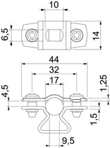 BETTERMANN Abstandsschelle 1f 17mm ST ASL 733 17 FT geschl hfr