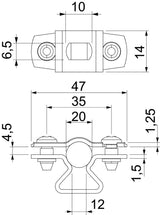 BETTERMANN Abstandsschelle 1f 20mm ST ASL 733 20 FT geschl hfr f.BS_Bereich