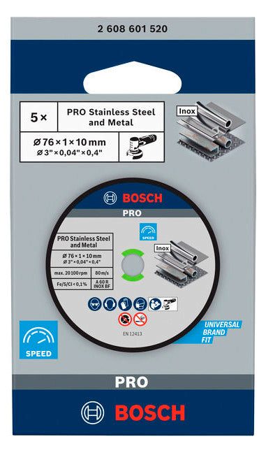 BOSCH-EW Trennscheibe 76x1mm f.Metall 2608601520