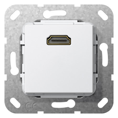 GIRA Einsatz HDMI 1f rws Einsatz 566903 ohne Beschriftungsfeld