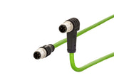 METZ CONNECT Patchkabel Cat5E S/FTP IP20 142M1D19010 1m gn M12 M12 1:1 22qmm