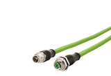 METZ CONNECT Patchkabel Cat6A S/FTP IP67 142M2X12010 1m gn M12 M12 1:1 26qmm