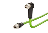 METZ CONNECT Patchkabel Cat6A SF/UTP gn 142M2X19005 IP65 0,5m M12 M12 1:1 26qmm
