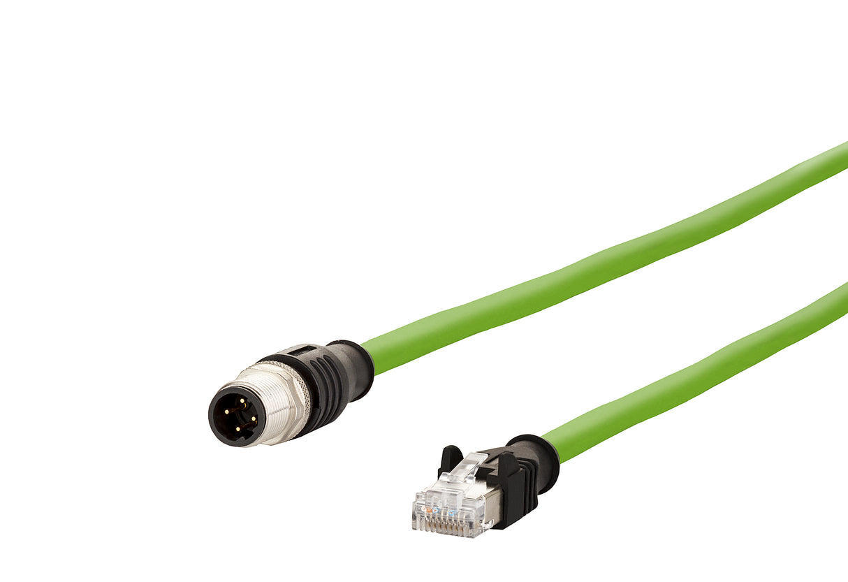 METZ CONNECT Patchkabel Cat5 S/FTP IP20 142M4D15500 50m gn M12 RJ45 1:1 26qmm