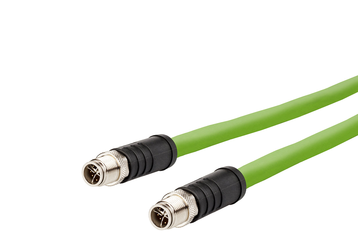 METZ CONNECT Patchkabel Cat7A SF/UTP 10m 142M7X11100 IPX7 gn M12 M12 1:1
