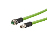 METZ CONNECT Patchkabel Cat6A SF/UTP 4m 142M7X12040 IP65 gn M12 M12 1:1 24qmm