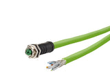 METZ CONNECT Patchkabel Cat6A SF/UTP 1m 142M7X20010 IP65 gn M12 fr.Ende 1:1