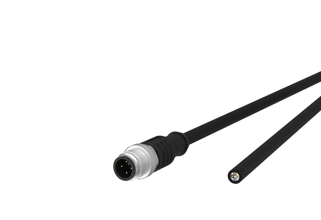 METZ CONNECT Sensor-Aktorkabel 4p 5m M12 142MCA10050 Male ger fr.Ende PUR hfr