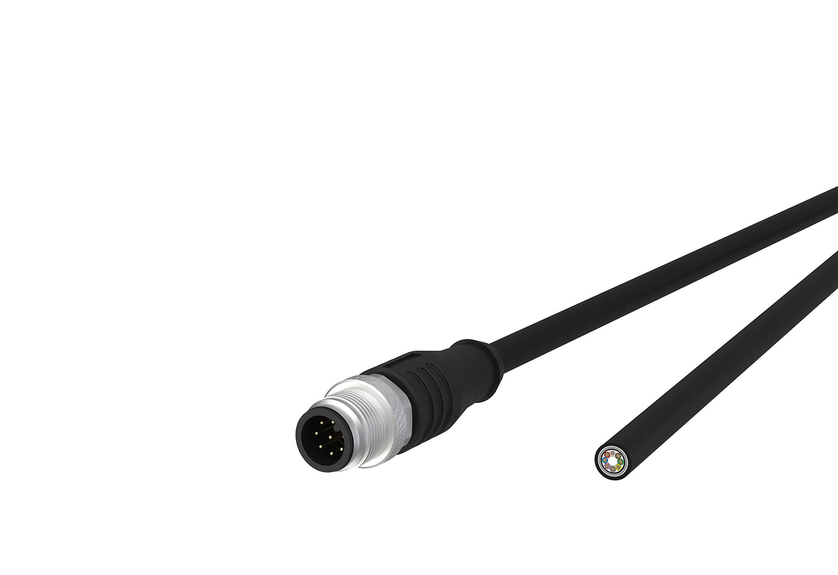 METZ CONNECT Sensor-Aktorkabel 8p 5m M12 142MHA10050 Male ger fr.Ende PUR hfr