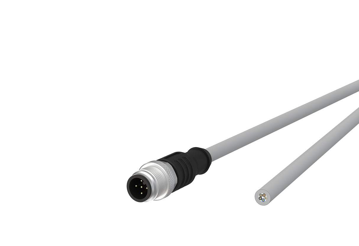 METZ CONNECT Sensor-Aktorkabel 5p 10m 142MJA10100 M12 Male ger fr.Ende PVC