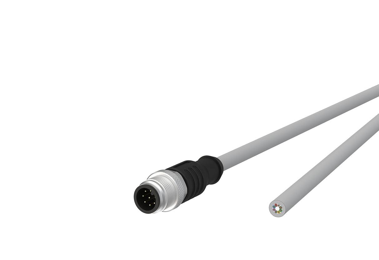 METZ CONNECT Sensor-Aktorkabel 8p 1m M12 142MKA10010 Male ger fr.Ende PVC