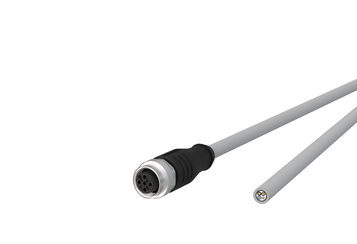 METZ CONNECT Sensor-Aktorkabel 4p 1m M12 142MLA20010 Female ger fr.Ende PVC