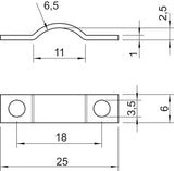 BETTERMANN Befestigungsschelle 1f 6,5mm 7902 6 G zweilappig ST hfr
