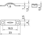 BETTERMANN Befestigungsschelle 1f 6mm 7903 6 G zweilappig ST hfr