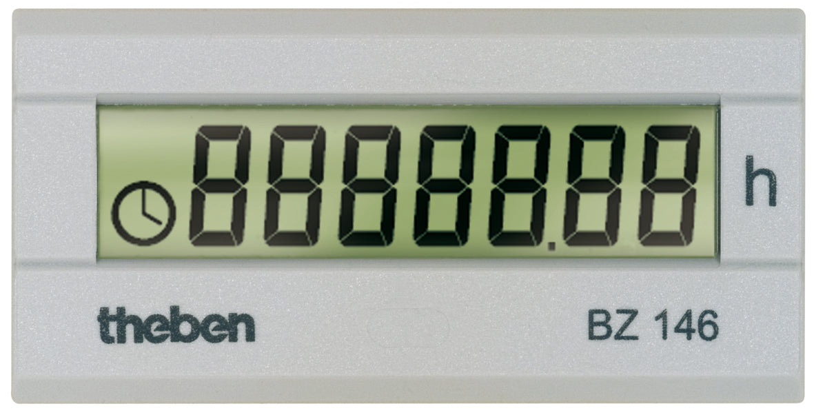 THEBEN Betriebsstundenzähler digi FRmont BZ 146 AC 24V 99999h IP65 quarz 8s