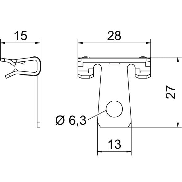 BETTERMANN Befestigungsklammer 1,5-4mm SCVH 1,5-4 ST Zn/AluLam