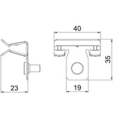 BETTERMANN Trägerklammer M6 1,5-4mm ST SCVTB 1,5-4 M6 Zn/AluLam