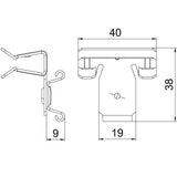 BETTERMANN Trägerklammer 4-10mm ST SCCT 4-10 Zn/AluLam