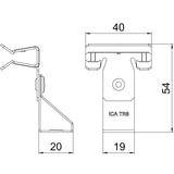 BETTERMANN Trägerklammer M8 4-10mm ST SCTR 4-10 M8 Zn/AluLam