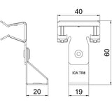 BETTERMANN Trägerklammer M8 10-15mm ST SCTR 10-15 M8 Zn/AluLam