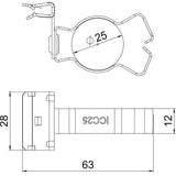 BETTERMANN Trägerklammer 20-25mm ST SCHPC 1,5-4 D25 1,5-4mm Zn/AluLam