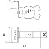 BETTERMANN Trägerklammer 30-32mm ST SCHPC 15-20 D32 15-20mm Zn/AluLam