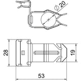 BETTERMANN Trägerklammer 20mm 1,5-4mm SCHPO 1,5-4 D20 ST Zn/AluLam