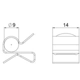 BETTERMANN Trägerklammer 8-9mm 1-4mm ST SCC 1-4 D9 Zn/AluLam